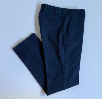 GERMANO 제르마노 플란넬 울 네이비 슬랙스 팬츠 44