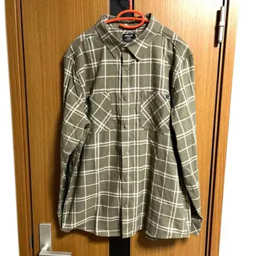 택 포함 새상품 할리 L 플란넬 셔츠 서프 그린 계열