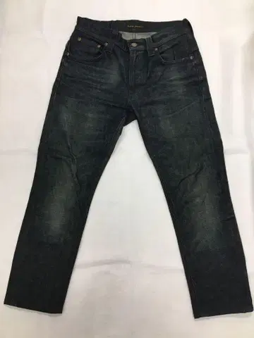 누디 진스 코 스트레이트 데님 다크 블루