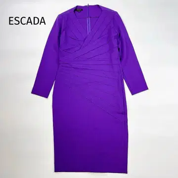 ESCADA 스트레치 카슈쿨 원피스 보라색 36 S