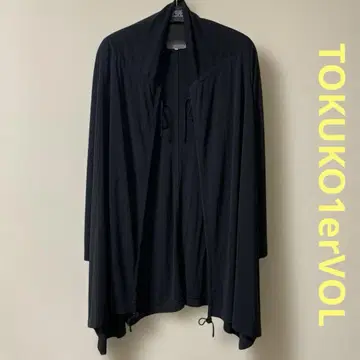 TOKUKO1erVOL 노 버튼 프론트 오픈 디자인 블라우스 가디건
