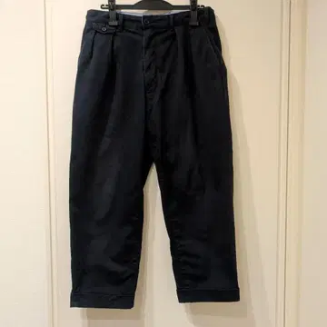 BEAMS PLUS 빔즈 플러스 2 Pleats Twill black