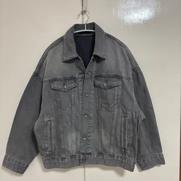 UNIQLO 데님 자켓 블랙 S 사이즈