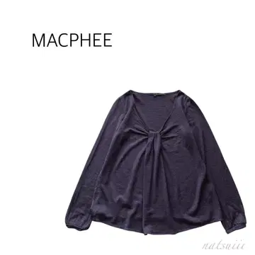 MACPHEE 투모로우랜드 드레이프 울 티셔츠 풀오버