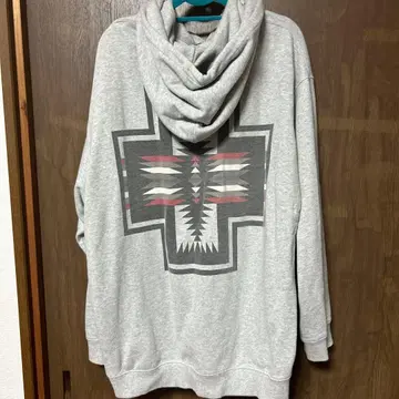 그레이 후드 부착 후드티