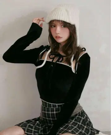 andmary Mila 가디건 세트 블랙