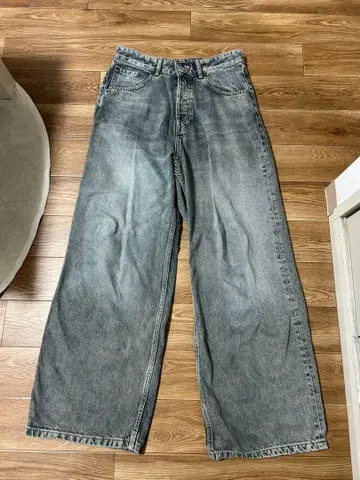 ZARA EUR38 엑스트라 배기 데님