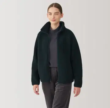 택 포함 새상품 무인양품 MUJI 보아 플리스 자켓 S