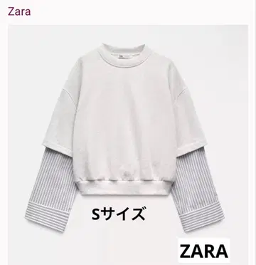 ZARA 레이어드 스타일 맨투맨 상의 S 사이즈