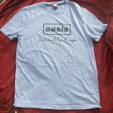 oasis Definitely Maybe 셔츠 스카이블루