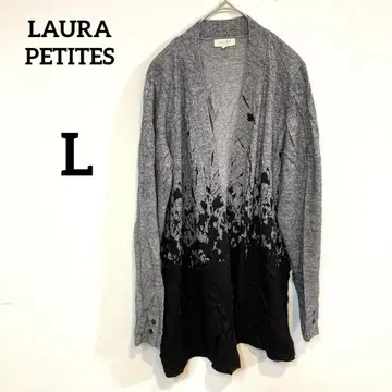 LAURA PETITES [ L ] 그레이 블랙 가디건