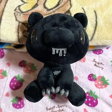 장난꾸러기 곰 그루미 봉제 인형 모노 블랙