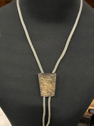 Z03 ) 극대 은제 실버 루프 타이