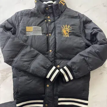 TOMMY 블랙 다운 자켓