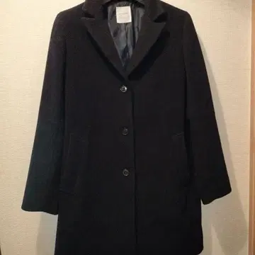 체스터 코트 울 계열 네이비