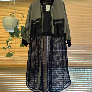 Bou Jeloud 그레이 메쉬 자켓 사이즈 38