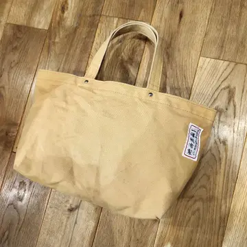 레어 이치자와 캔버스 토트백 손잡이 가방 구형 로고 구형 택