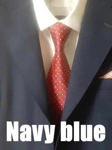 제냐 넥타이 기하학 패턴