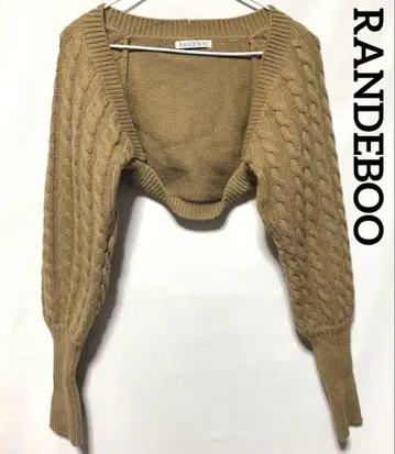두툼함 컨디션 최상 RANDEBOO 케이블 니트 볼레로 여성용