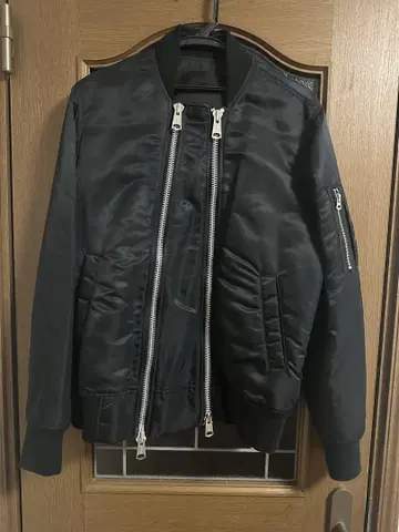 ADDICT NOIR 더블 지퍼 MA-1