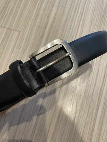 블랙 가죽 벨트 SURFACE SIDE GENUINE CALF