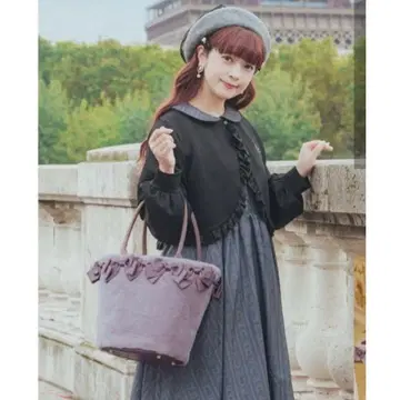 시마무라 아오키 미사코 니나스 백 중간 보라색