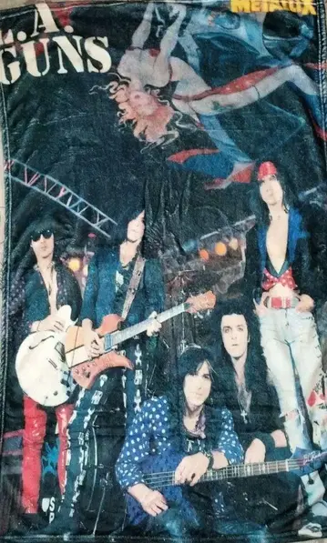 L.A. GUNS 플리스 소재 담요 특대형 포스터 L.A. METAL