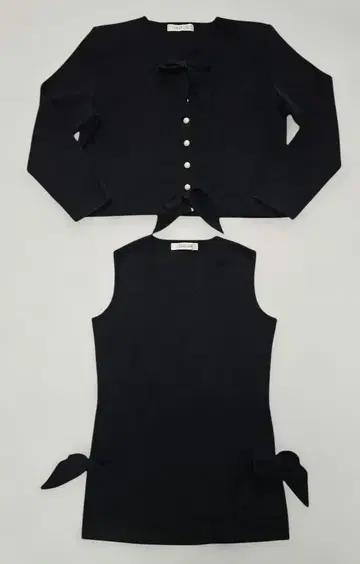 KANEKO ISAO 블랙 가디건 앙상블