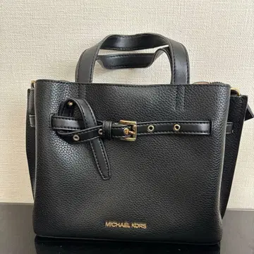 MICHAEL KORS 블랙 가죽 핸드백