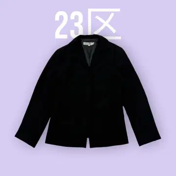 23구 테일러드 자켓 블랙 사이즈 38 무지 S843