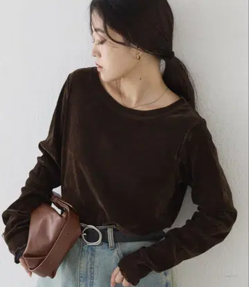 CIAOPANIC TYPY *사이드 슬릿 시어 플로키 벨로아 느낌 상의