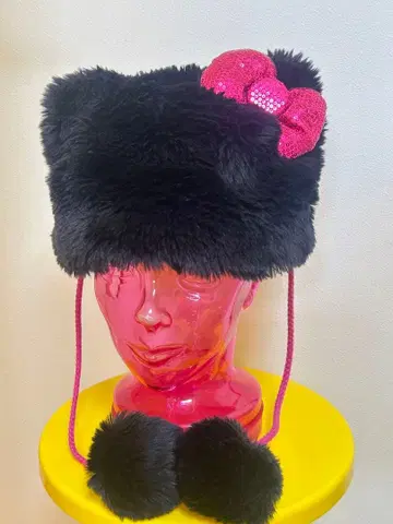 유니버셜 한정판 헬로키티 팬캡 모자 블랙 UFJ