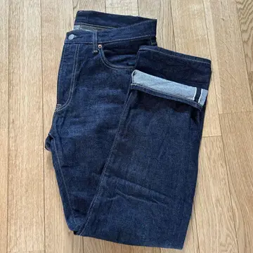 UNIQLO 레귤러 핏 청바지 셀비지 33