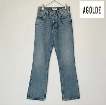 AGOLDE RELAXED BOOT DENIM 블루