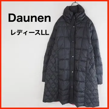 A4219 새상품 Daunen 다운 코트 미들 기장 LL 블랙