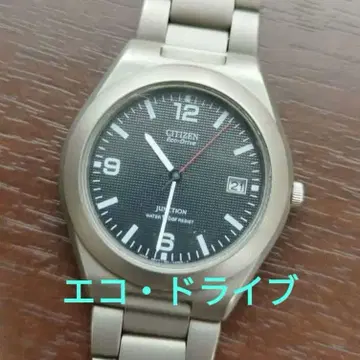 CITIZEN JUNCTION 에코드라이브 티타늄 솔라 작동 중