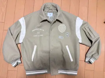 베이지 바시티 자켓 H&M XL
