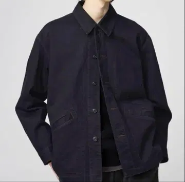 유니클로 U 오버 사이즈 컬러 데님 자켓 S 블랙 UNIQLO U