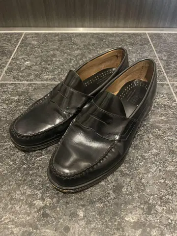 G.H.BASS 레더 로퍼 BLACK US8
