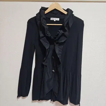 Super Beauty 블랙 긴팔 가디건 40