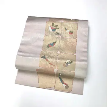 나고야 오비 슈삼매 사각 야채 패턴 KO-1742