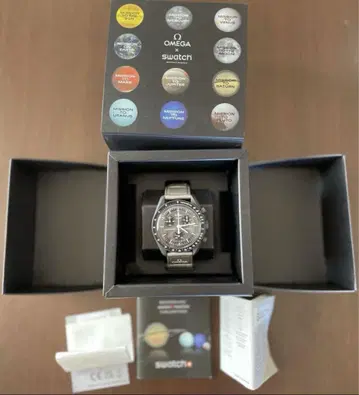 SWATCH OMEGA 미션 투 머큐리 스피드 마스터 남성용