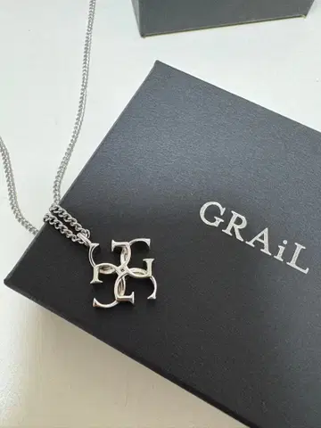 GRAiL 실버 크로스 로고 목걸이 Cross logo necklace