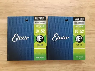 Elixir 일렉 기타 줄 Light Heavy 10~52 x 2개
