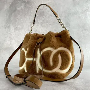 새상품급! 지미추 주노S 레어 무스탕 2way 버킷 숄더백