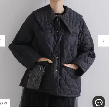 새상품급 쿠미쿄쿠 [세탁 가능] 2WAY 퀼트 코트