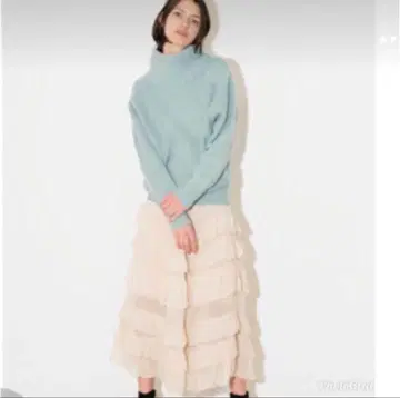 스나이델 시스루 캉캉 스커트