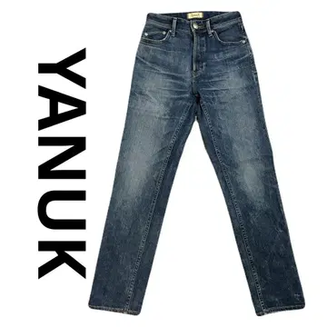 새상품급 YANUK 야누크 스트레이트 데님 하이웨스트 스트레이트 청바지