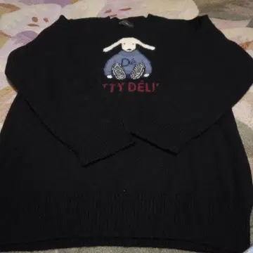 핑크하우스 계열 케티 블랙 니트 스웨터