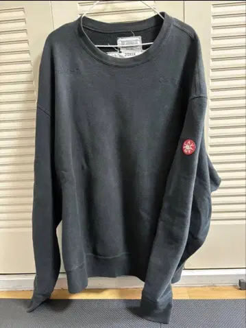 CAV EMPT 다크 그레이 오버 사이즈 맨투맨